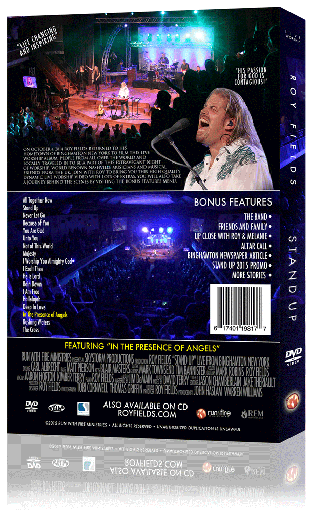 Stand Up (LIVE) DVD – ROY FIELDS MUSIC